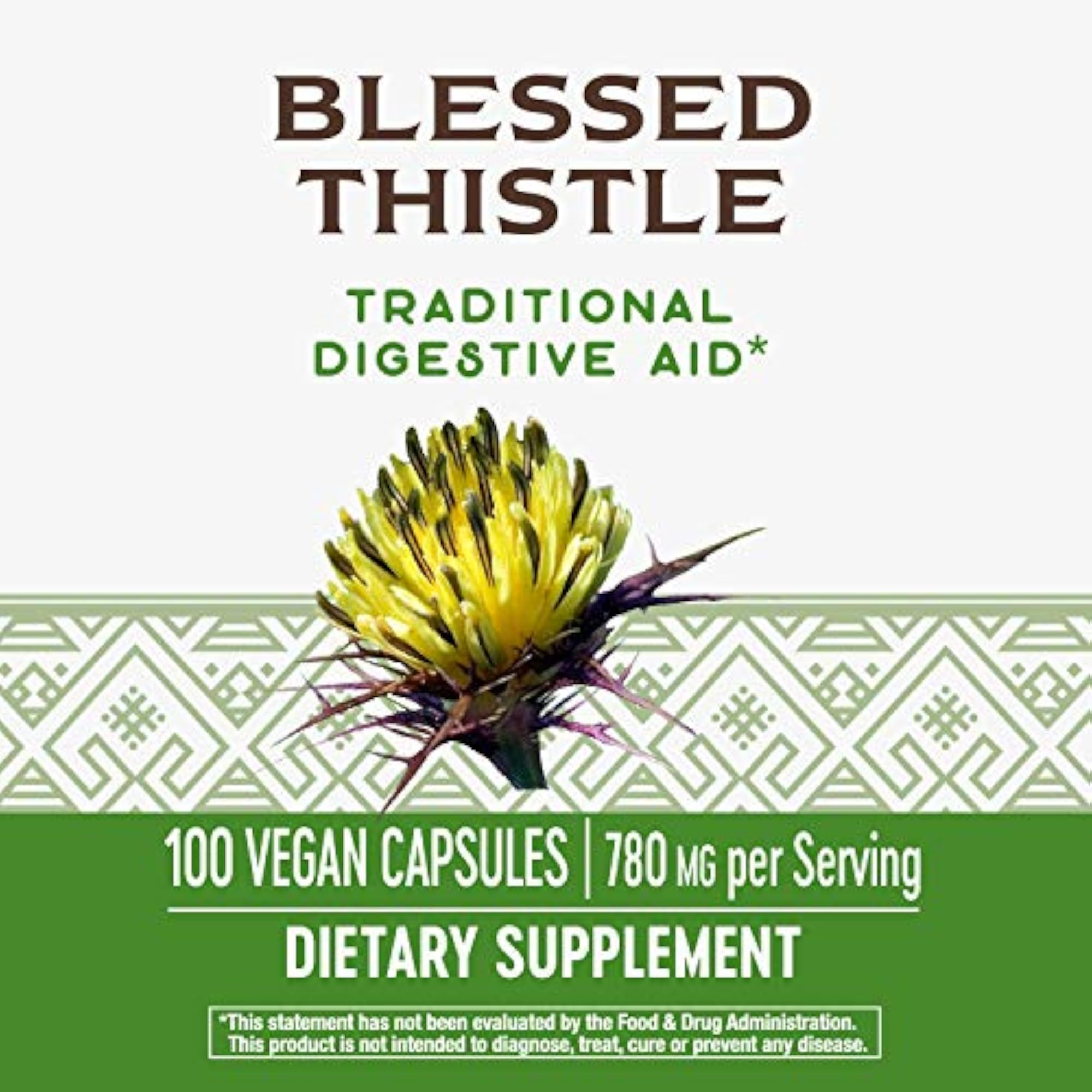 Blessed Thistle Herb, 100 Capsules